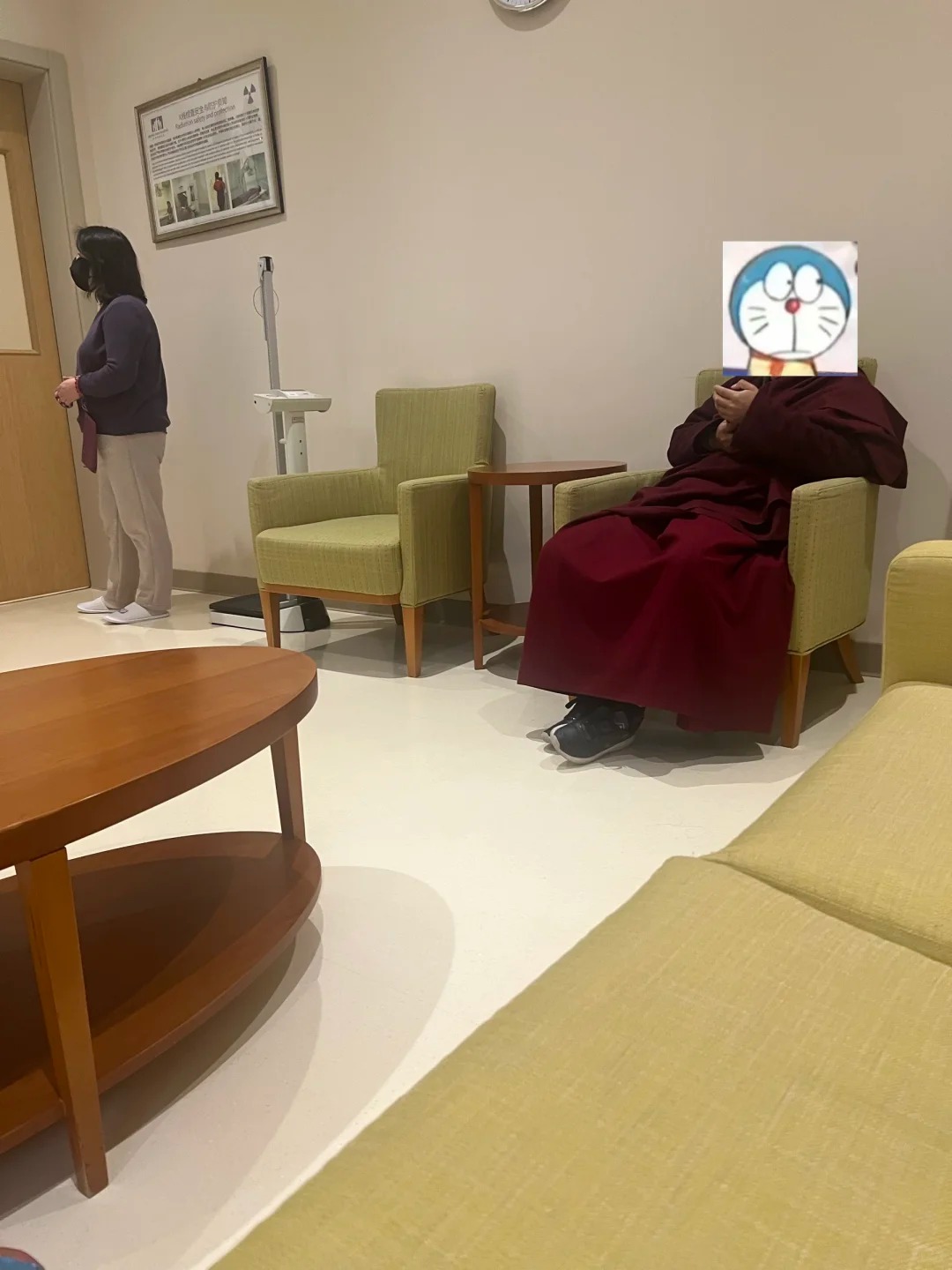 Patient waiting area with comfortable seating
