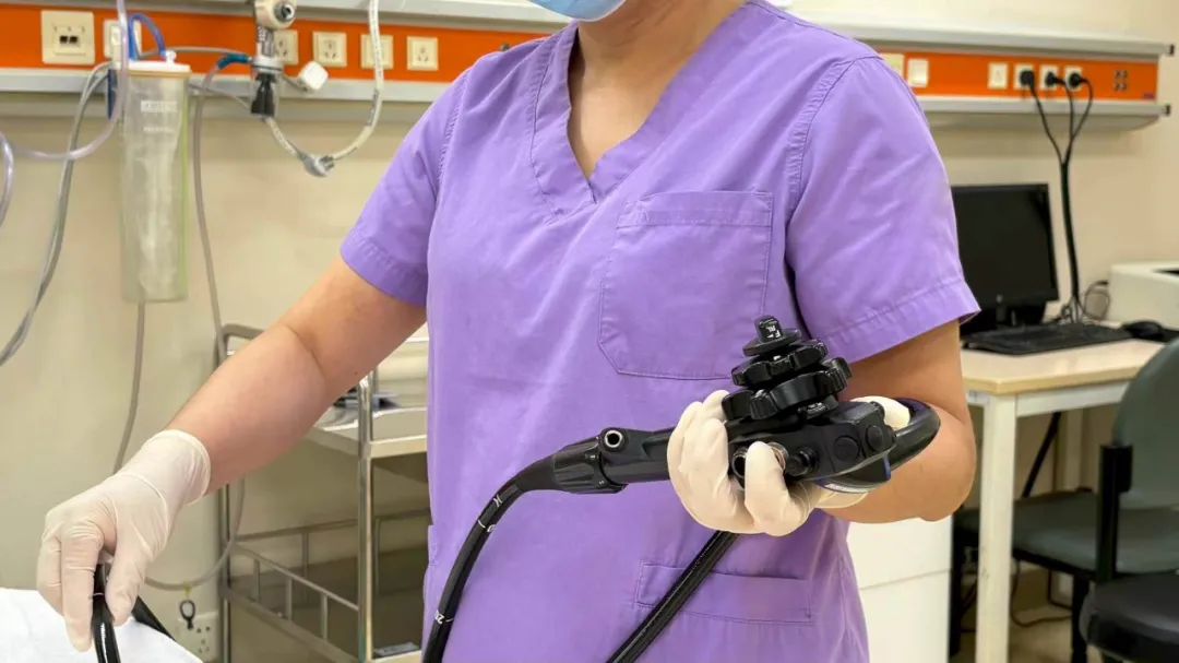 Edencare endoscopy specialist with colonoscope equipment